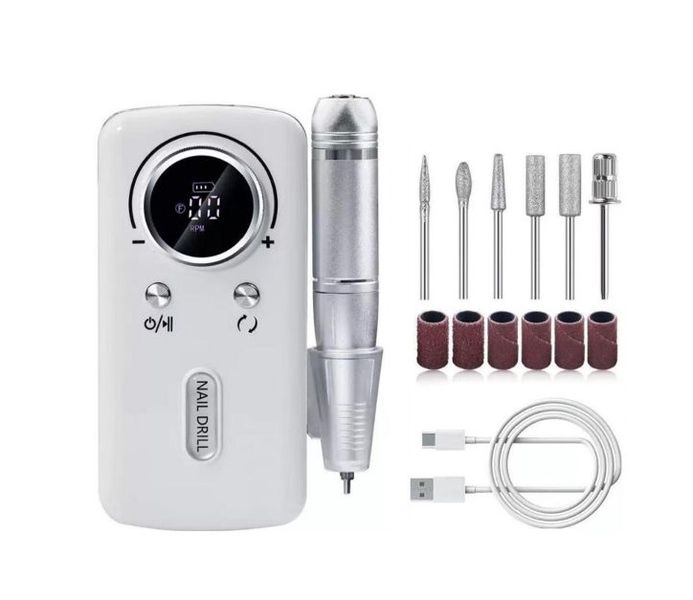 Portable Electric Nail Drill with Drill Bits &amp; Sanding Bands