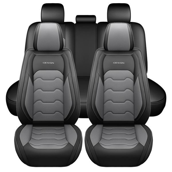 Universal Waterproof Leather Car Seat Covers - 5 Piece