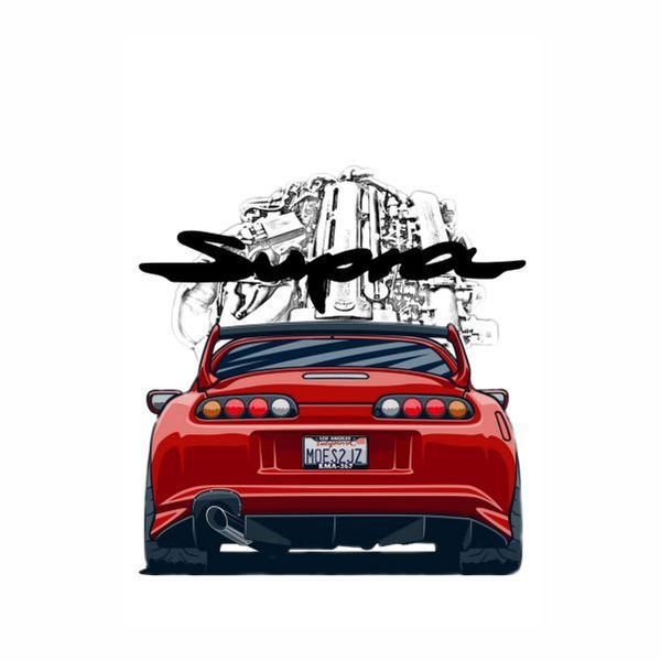 Toyota Supra Red -A1 Poster