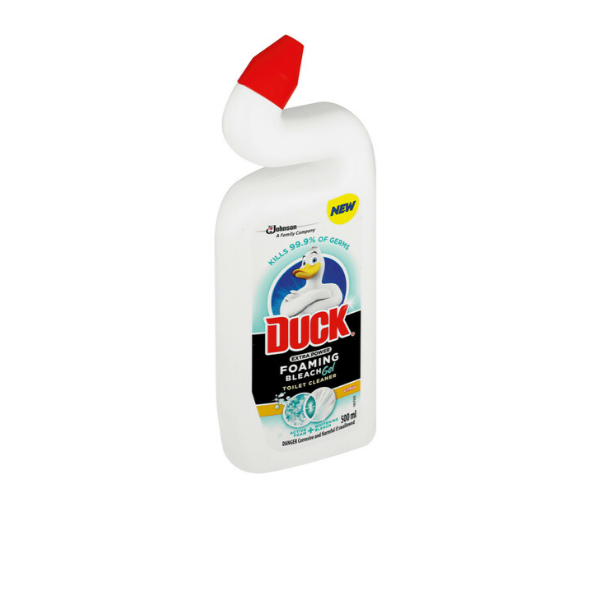 DUCK Toilet Cleaner Foaming Bleach Extra Power - 6 x 500ml