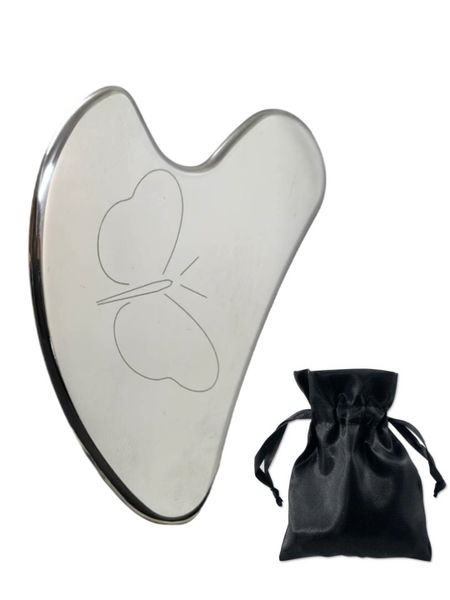 Gua Sha with Satin Carry Pouch - Inox 304
