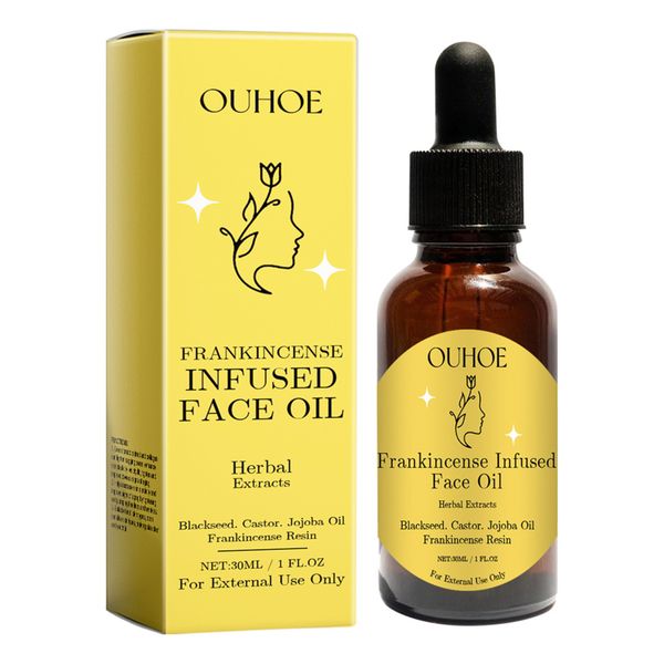 Frankincense Infused Face Oil Herbal Extracts Blackseed Castor-Jojoba Oil