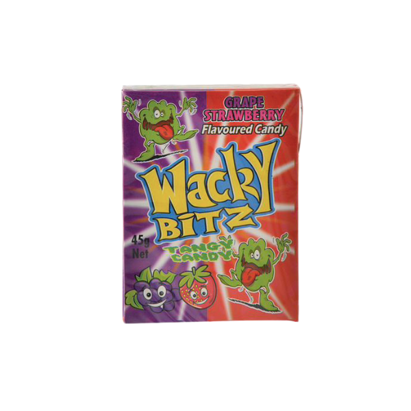 Jojo- Wacky Bitz Strawberry &amp; Grape Flavour 45g x 8