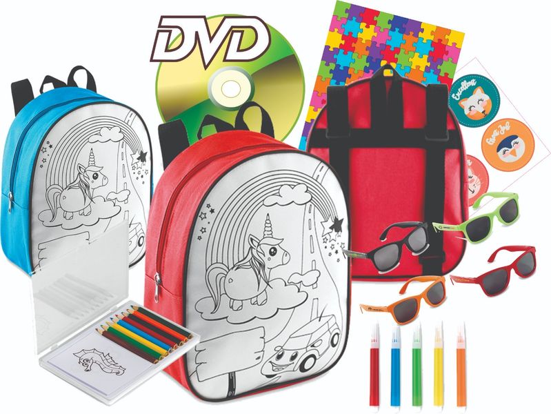 Sketchy Kids Activity Backpack - Blue