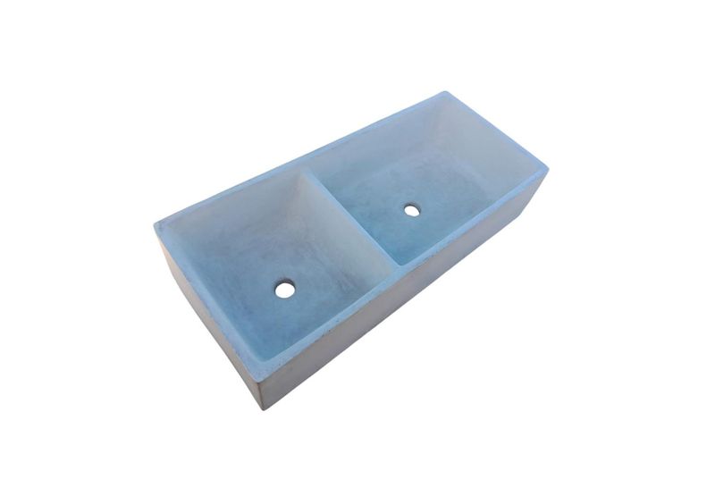 Ivory Double Butler 101x44.5x20.5cm Basin. Bespoke Hand-made Sink