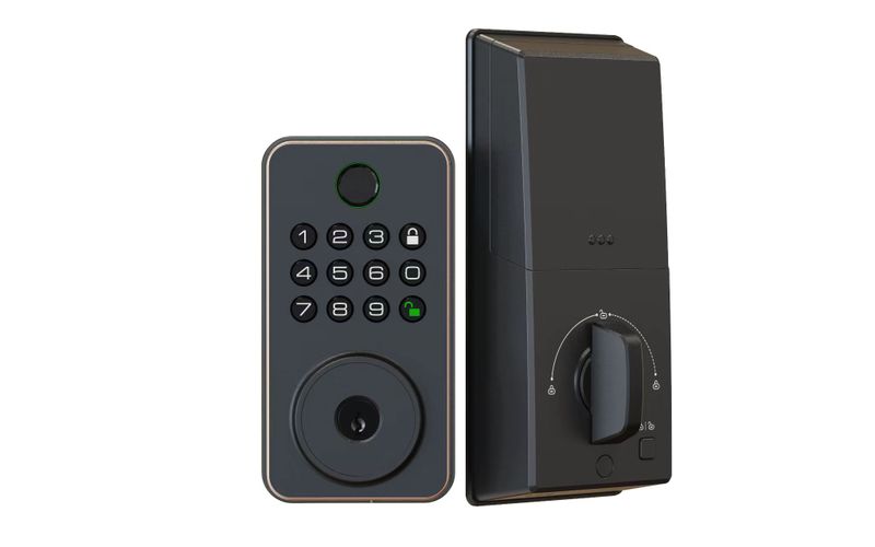 Smart Electronic Password Remote Control Door Lock with Keys