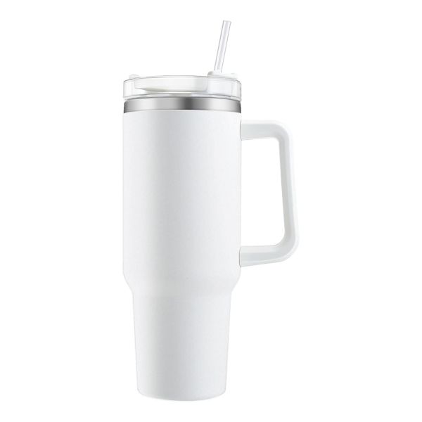 Large Stainless Insulated Office Cup - Leak-Proof Sippy Lid, Big Capacity