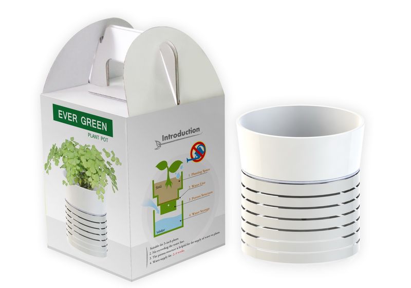 Office Planter Pots - Smart Easy Growing, Water saving plant pots