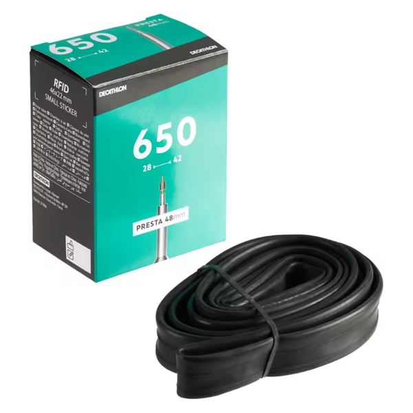 Decathlon 650x28-42 Bike Inner Tube - Presta