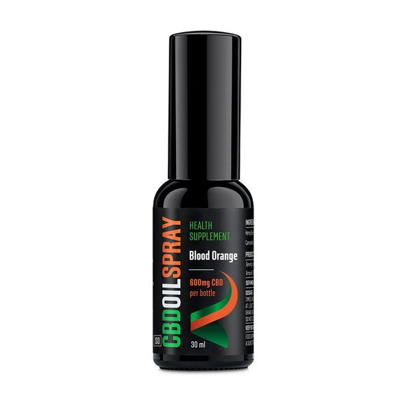 Broad Spectrum CBD Oil Spray Blood Orange 600mg