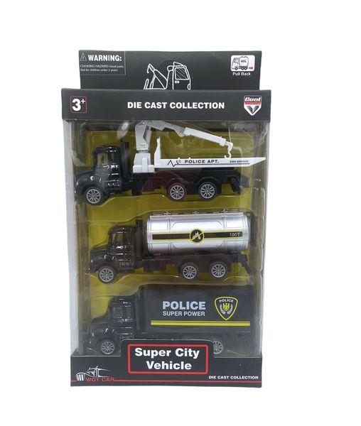 Super City Vehicle Police Truck Toy Set