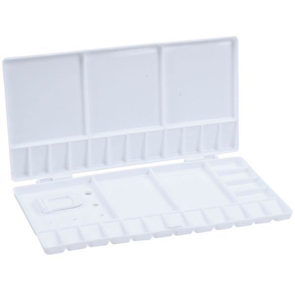 Art Paint Tray Artist Oil Watercolor Plastic Palette White 33 Grids