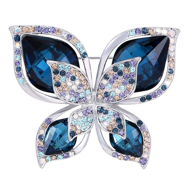 Blue Gem Butterfly Brooch image