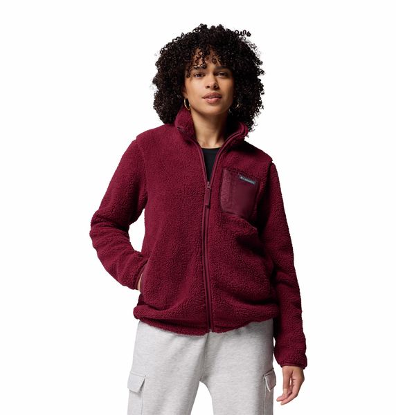 Columbia Women's West Bend II Full Zip Fleece Jacket Rich Wine