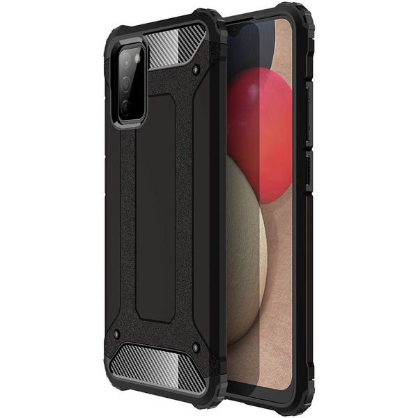 Hybrid Shockproof Case for Samsung Galaxy A02s - Black
