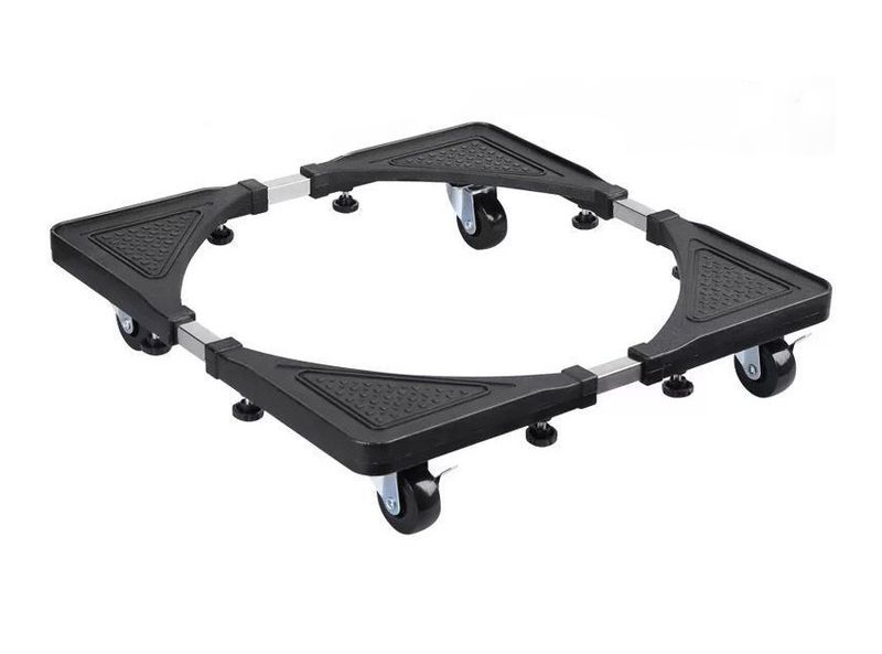 Adjustable Washing Machine Refrigerator Stand with 360° Wheels