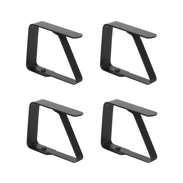 4 Pcs Black Black Tablecloth Clip Tablecloth Fixing Clip 5X4cm Tablecloth C