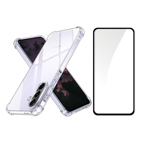 TPU Clear Case & 9D Glass Protector Compatible with Samsung Galaxy A36 Image
