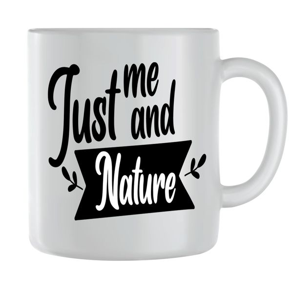 Just Me Coffee Mugs for Men Women with Outdoor Camping Graphic Cup Gift 167