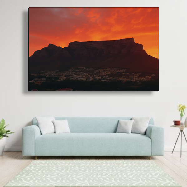 Canvas Wall Art - Table Mountain View Abstract - IM0024