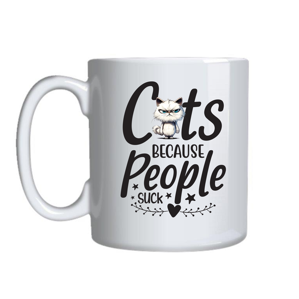Cats Over People Mugs for Lovers Funny Graphic Design Birthday Present