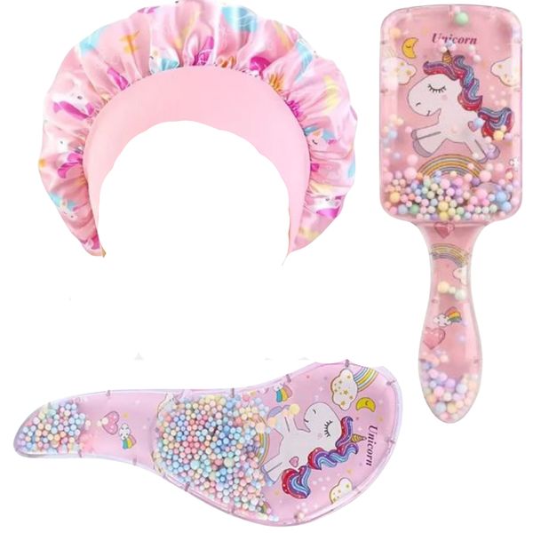 Unicorn Bonnet, Brush Retacle, Kids Brush