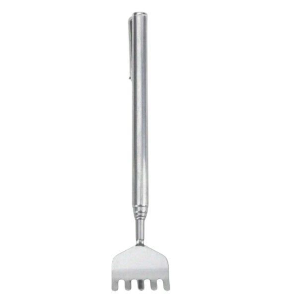 Telescopic Stainless Steel Back Scratcher - Silver