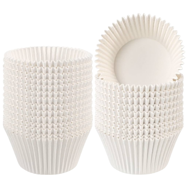 200Pieces High-Temperature Resistant Cupcake Paper Liners - White