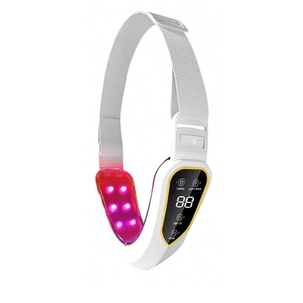 Neck Massager with LED Therapy for Double Chin Reduction and Wrinkle