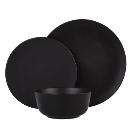 Dinner Set Matt Black 12 Piece Shop Today. Get it Tomorrow takealot