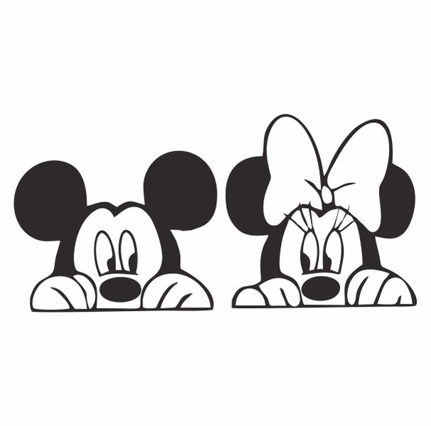 Disney Micky Minnie Mouse Decal