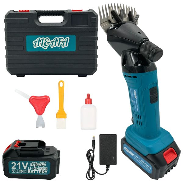 Al&amp;Afa Cordless Heavy Duty Wool Shear Shaving Machine With Batteries &amp; Case