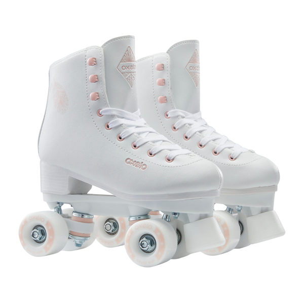 OXELO Kid's &amp; Adult Roller Skates White - 100 Series