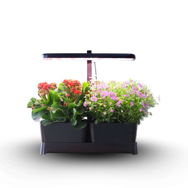 Smart Soil Planter with led grow light &amp; self watering wicking system Z251