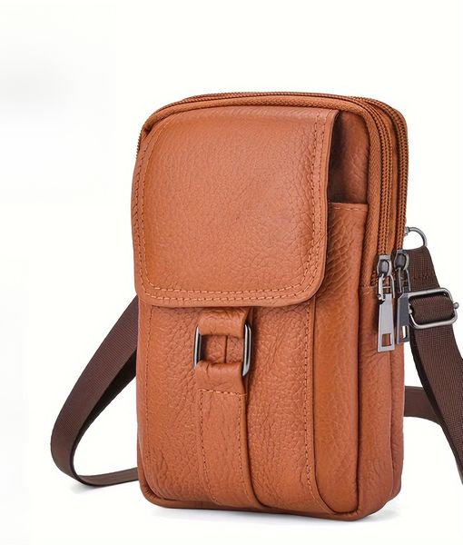 Top Layer Cowhide Belt Hanging Fanny Pack