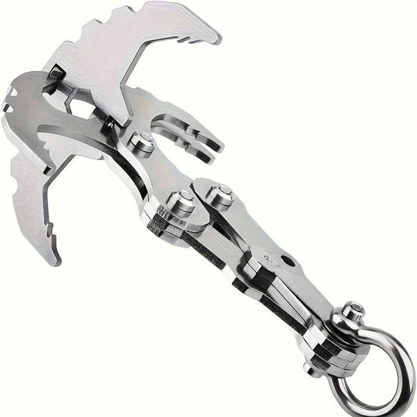 Stainless Steel Folding Hook - 4-Claw Durable Outdoor Tool