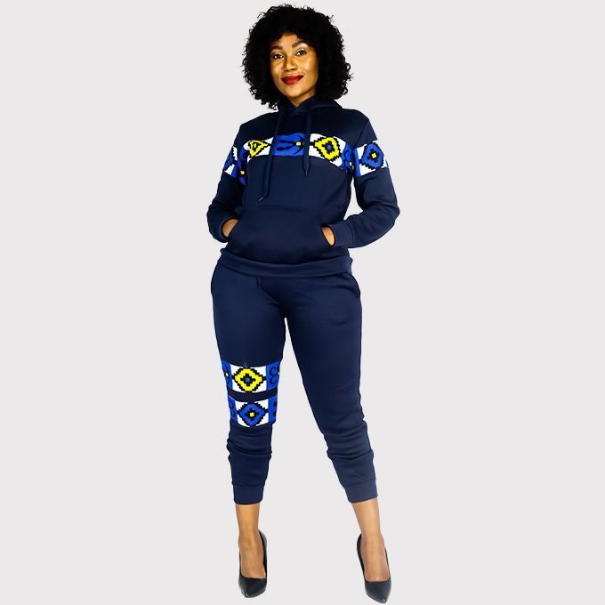 Africa Fashion House Kundai 2Piece Tracksuit Blue Shop Today. Get it