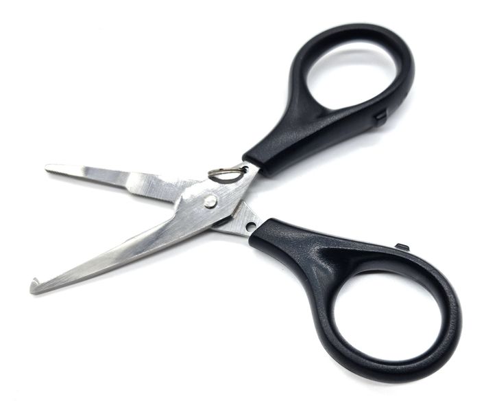Pioneer Fishing Power Grip Pro 4.5" Braided Line Scissors - Stainless Steel
