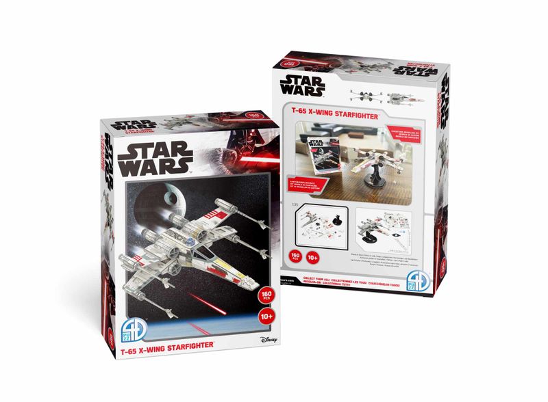 4D Star Wars T-65B X-Wing Starfighter - 160-Piece - 38cm Wingspan 3D Puzzle