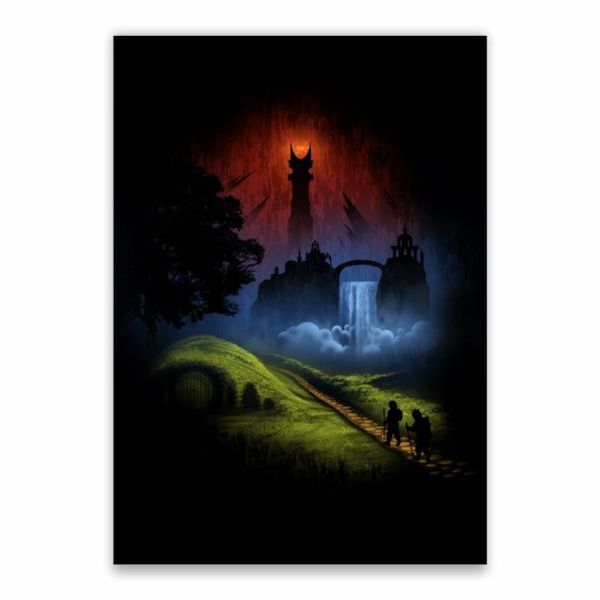 From Shire To Mordor Poster - A1