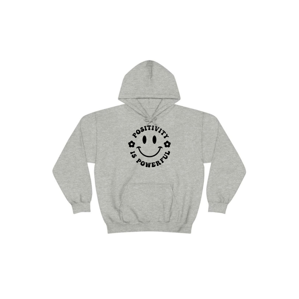 Positivity Hoodie grey