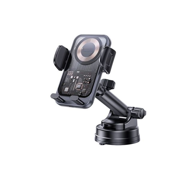 15W Fast Wireless Charging Car Phone Mount with Electric Lock