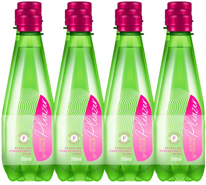 Pleazer Sparking Pomegranate Drink - 350ml (12 Pack) PET