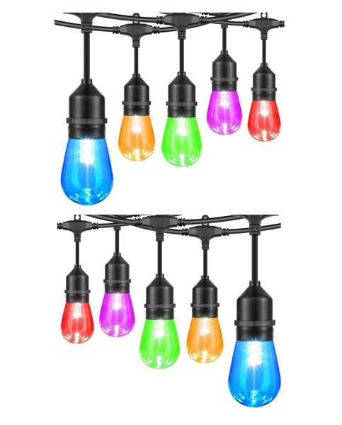 5m 10 LED Waterproof Innovative String Lights Colorful Type E Plug