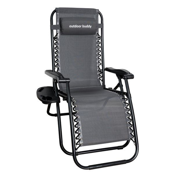 Outdoor Buddy - Breeze-Ease Zero Gravity Lounger (Grey) - 120kg Capacity