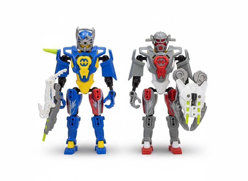 Earth Heroes - 2-Piece Action Figure Block Set