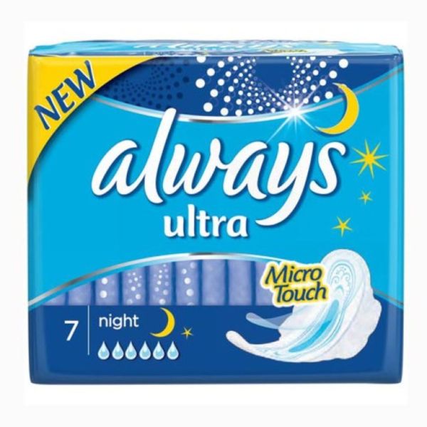 Always Ultra Night Extra Long Sanitary Pads - 7 Pack