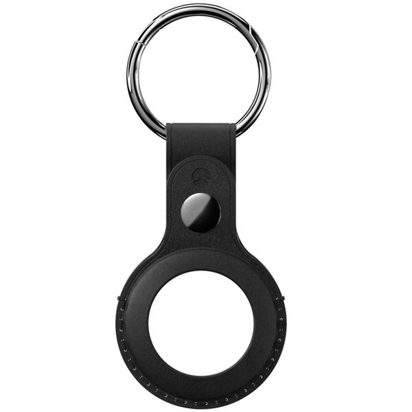 Switcheasy Wrap Leather Keyring Holder For Apple AirTag - Black
