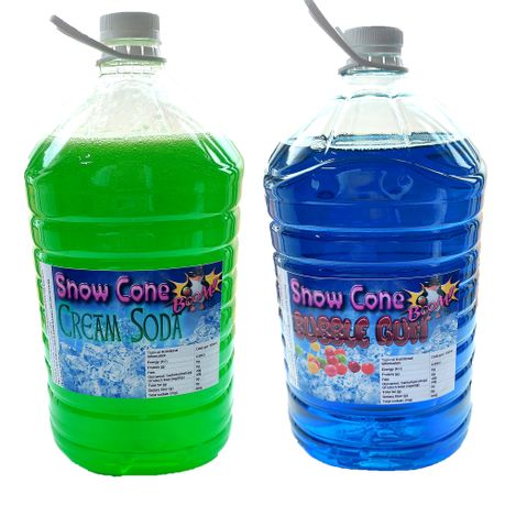 Snow cone - Syrup - 2x5lt - Cream Soda-Bubblegum