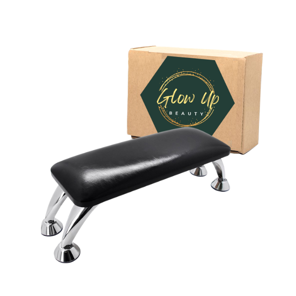 Glow up Luxury Salon Grade Non-Slip PU Leather Hand and Feet Pillow Stand